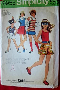 Falda Scooter y Pullover Top Patrón Simplicity 9955 Niña - Talla 10 Busto 28.5 - Imagen 1 de 2