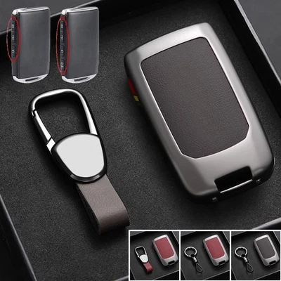 Zinc Alloy Leather Car Key Fob Case Cover For Mazda CX-3 CX-4 CX-5 CX-8 CX-9 3 6 - Image 1 of 4