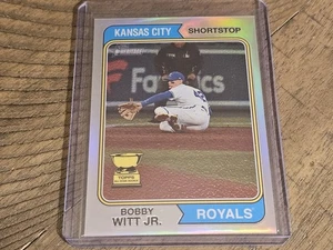 2023 Topps Heritage #85 Bobby Witt Jr Chrome SP #/574 Nmmt - Picture 1 of 3