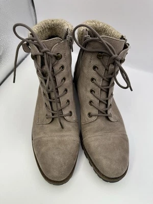 Botas al tobillo White Mountain Daisy para mujer talla 9 1/2 botas de excursionista informales suéter puño Foto 1 de 4