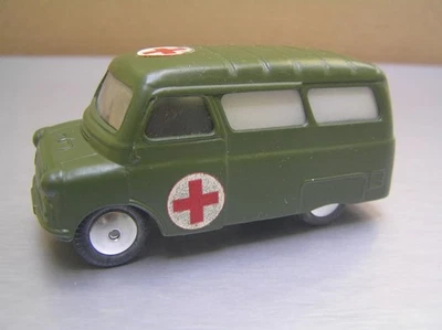 Ambulancia militar Corgi Toys 414 Bedford con bujes de disco plano Gran Bretaña casi nueva+ Foto 1 de 4