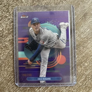 2025 Topps Finest Cole Ragans Purple Uncommon #190/200 - Picture 1 of 2