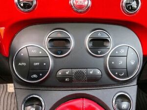 For Fiat 500 2007-14  Heater Control Surrounds Dash Chrome Rings Polished Alloy