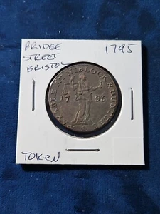 Bristol England UK 1795 Half Penny Token (MT.#0381) - Picture 1 of 3