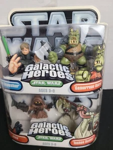 STAR WARS GALACTIC HEROES LUKE SKYWALKER GAMORREAN GUARD HASBRO MOSC Jawa Tusken - Picture 1 of 4