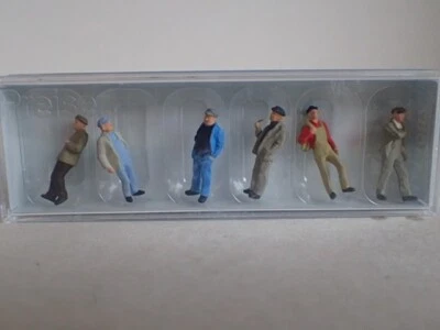 Preiser Gehende Arbeiter Schiffe Seeleute Arbeiter Beruf 14087 H0 1:87 OVP 6Fig