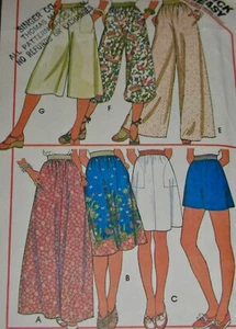Vintage McCall's MUSTER #5584 RÖCKE, HOSEN ODER SHORTS Misses MEDIUM 14-16 ungeschnitten - Bild 1 von 5