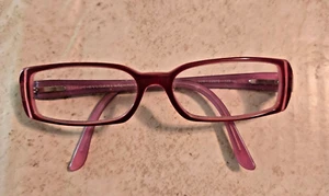 BVLGARI Eyeglasses 460B 804 53-15-135 FRAMES ONLY Rhinestones Accent Purple/Pink - Picture 1 of 6