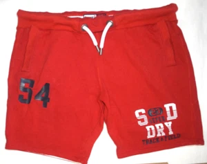 Super Dry Track & Field 2XL red mens drawstring Board shorts - Picture 1 of 5