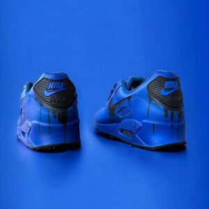 Custom Hand-Painted Nike Air Max 90 Sneakers | Personalized Artistic Shoes