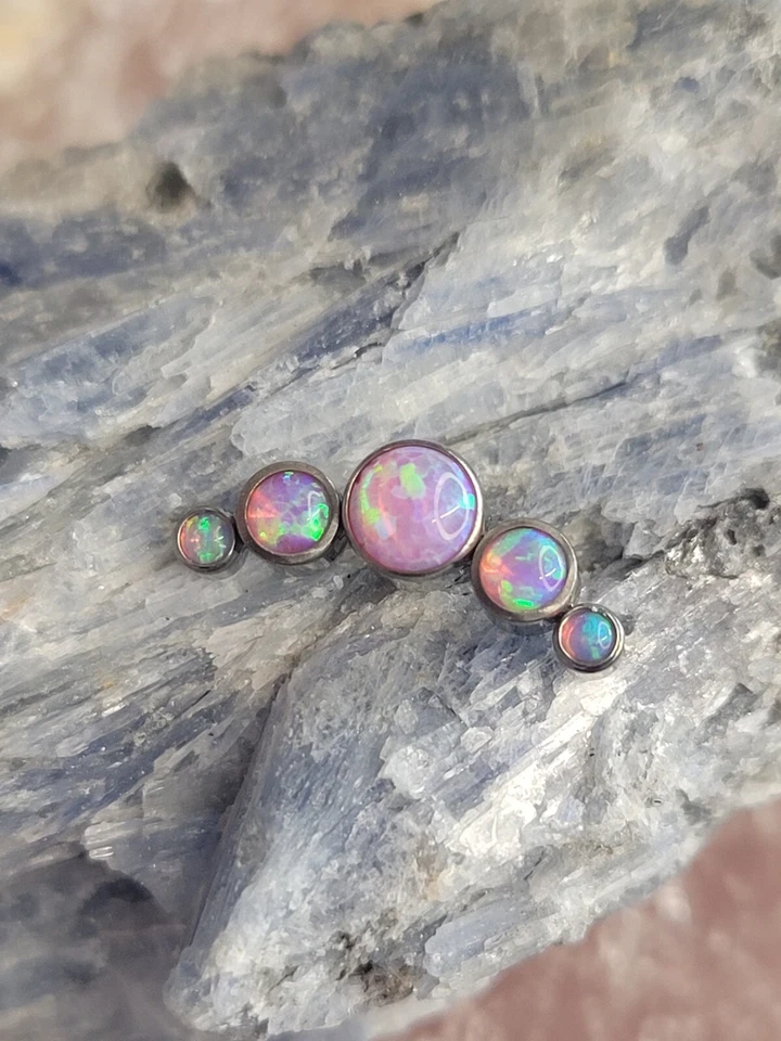 racimo labret hélice caracola perforación ópalo cristal cuerpo joyería  Foto 1 de 1