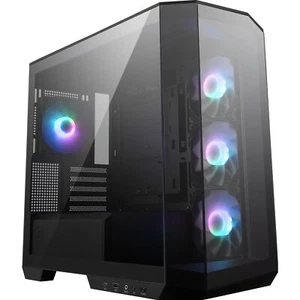 MAG PANO M100R PZ mATX PC-Gehäuse - 3 x 120 mm Reverse-Blade ARGB-Lüfter und ... - Photo 1/7