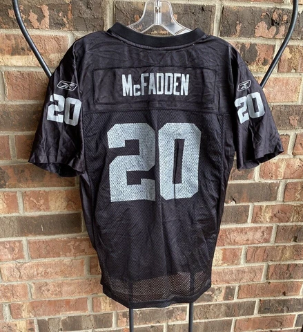 NFL Oakland Raiders Darren McFadden 20 Black Jersey Youth Large 14 16 Cover