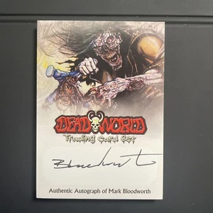 2012 Breygent Deadworld Z-Card Comic Con Auto Mark Bloodworth Auto - Picture 1 of 3
