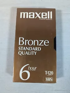 Maxell Bronze T-120 VHS Videokassette Band versiegelt - Bild 1 von 2