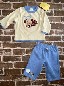 NUEVO CON ETIQUETAS GYMBOREE BEBÉ NIÑO 3-6 MESES MORSA FRÍA CONJUNTO MANGA LARGA PARTE SUPERIOR E INFERIOR - Imagen 1 de 6