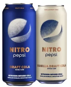 *Neu* Pepsi-Nitro Draft Cola und Vanille Draft Cola (2 - 13,65 Dosen) - Bild 1 von 1