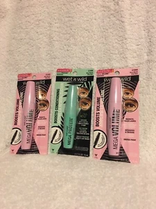 Lot 3 #2 Wet n Wild MegaLength Washable Mascara, BLACk C156A #1 BLACK C149A - Picture 1 of 10
