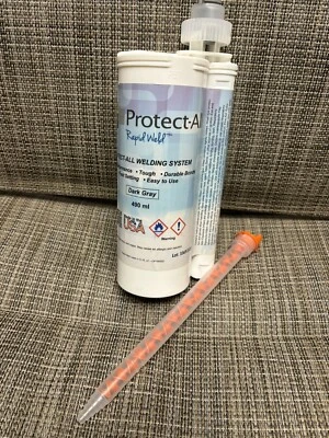 Protect-All Rapid Weld high-performance Industrial floor adhesive, Dark gray