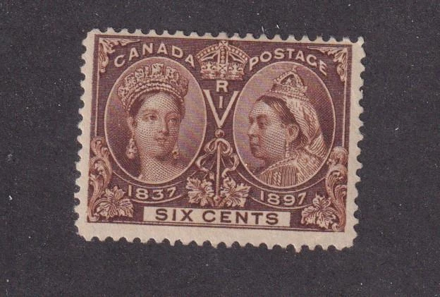 CANADA  # 55 FVF-MLH 6cts Q/VICTORIA CAT VALUE $150 FROM KIMSS30 - Image 1 of 1