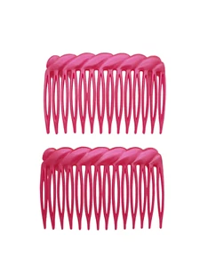 Vtg 1980's Hair Comb Braid Edge ~PEARLY PINK~ Hong Kong~ - Picture 1 of 4