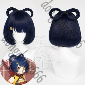 Xiangling Wig Toupee Genshin Impact Gabal High Quality Hairpiece Cosplay Periwig - Picture 1 of 2