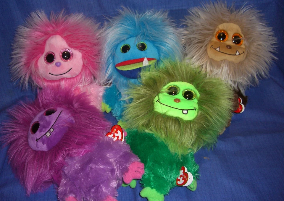 W-F-L TY  Frizzy Auswahl von Frizzys mit glubschi Augen 24 cm Aliens - Bild 1 von 1