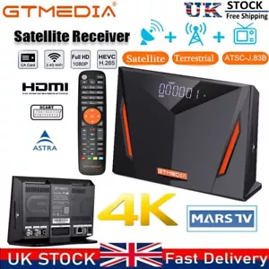 GTMEDIA V8 UHD 4K/HD Satellite Receiver DVB-S2/S2X/T/T2/C Sat+WIFI - Picture 1 of 20