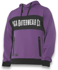 SAGA Performance Riding Hoodie - NWT Mens Size Large Violet / Black - #44448-B6 - Picture 1 of 1