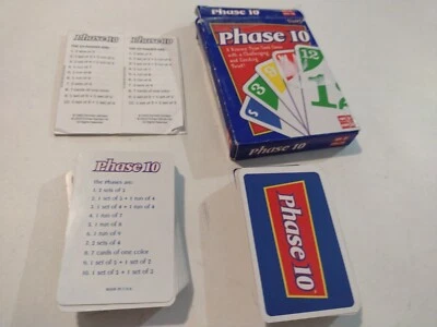 Phase 10 Card Game Complete 2008 Instructions Fundex USA - Image 1 of 4