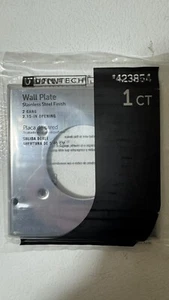 5 EN UN SET! UTILITECH ACERO INOXIDABLE 4.5" PLACA ENCHUFE PARED 2.15" agujero redondo - Imagen 1 de 3