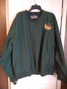 Vintage Men's Ducks Unlimited Jacket Size XXL Pullover Green Windbreaker - Picture 1 of 10