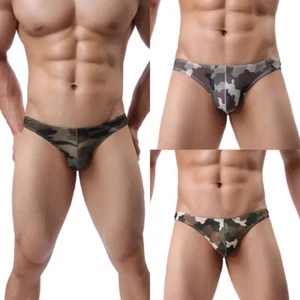 Sexy Herren Tarnunterwäsche Slips Herren Dessous Unterhose Boxer Tangas Bikini - Bild 1 von 15