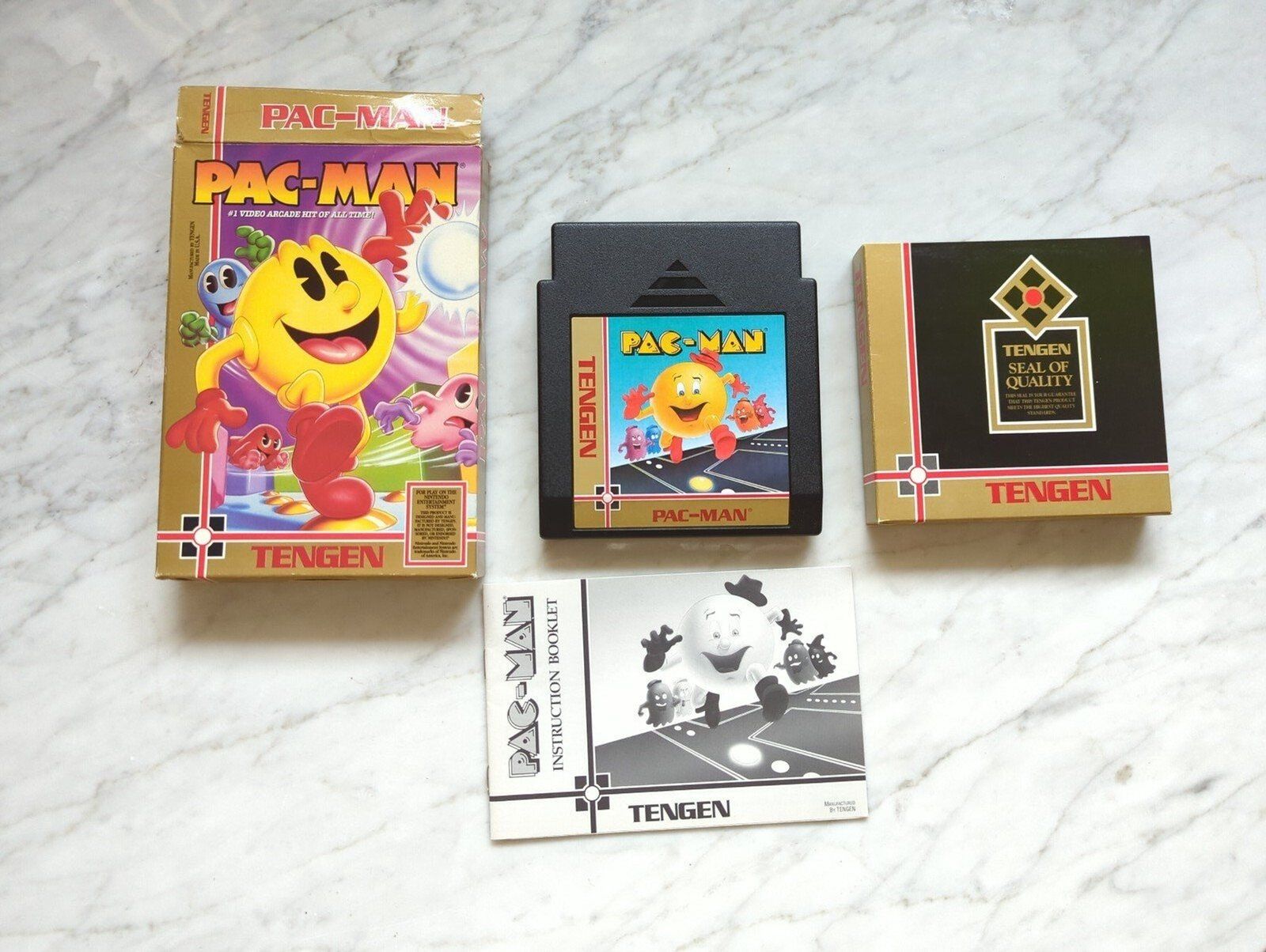 New Tengen Pac Man video game for Original Nintendo NES Complete