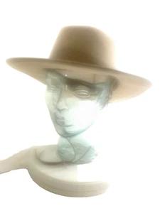 AMERICAN HAT MAKERS CABANA SOL AIR MENS SZ L IVORY COLOR w STRINGS SUN HAT XLNT - Picture 1 of 24