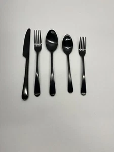 Pottery Barn Mason Flatware 5 Piece - Color: Gunmetal - Picture 1 of 9