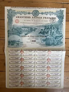 DECO = CHANTIERS NAVALS FRANCAIS (H4) - Foto 1 di 1
