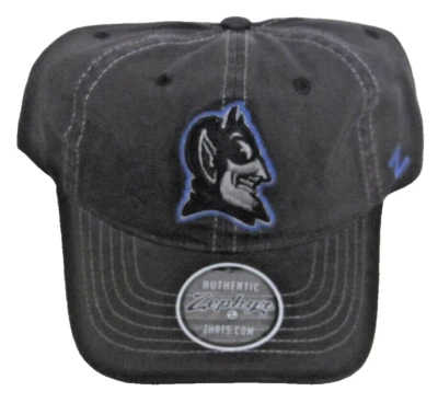 Duke Blue Devils Charcoal Slouch Adjustable Hat By Zephyr - Image 1 of 4