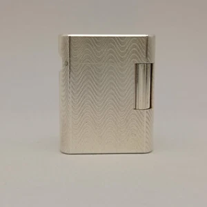 S.T. DUPONT SOUBRENY MOIERE SILVER PLATED POCKET LIGHTER EXCELLENT VTG VERY RARE - Picture 1 of 7
