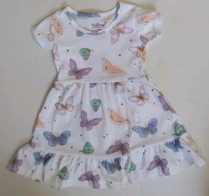 Little Girls Butterfly Dress Size 4T - Picture 1 of 3
