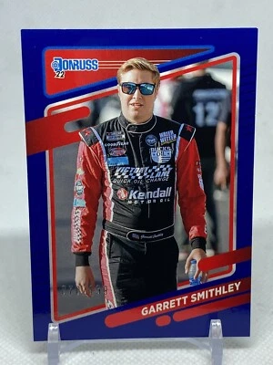 2022 Donruss Racing Base Blue #101 Garrett Smithley /199 - Image 1 of 2