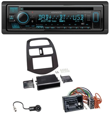 Kenwood Bluetooth DAB CD MP3 USB Autoradio für Chevrolet Spark (ab 2013) - Bild 1 von 4
