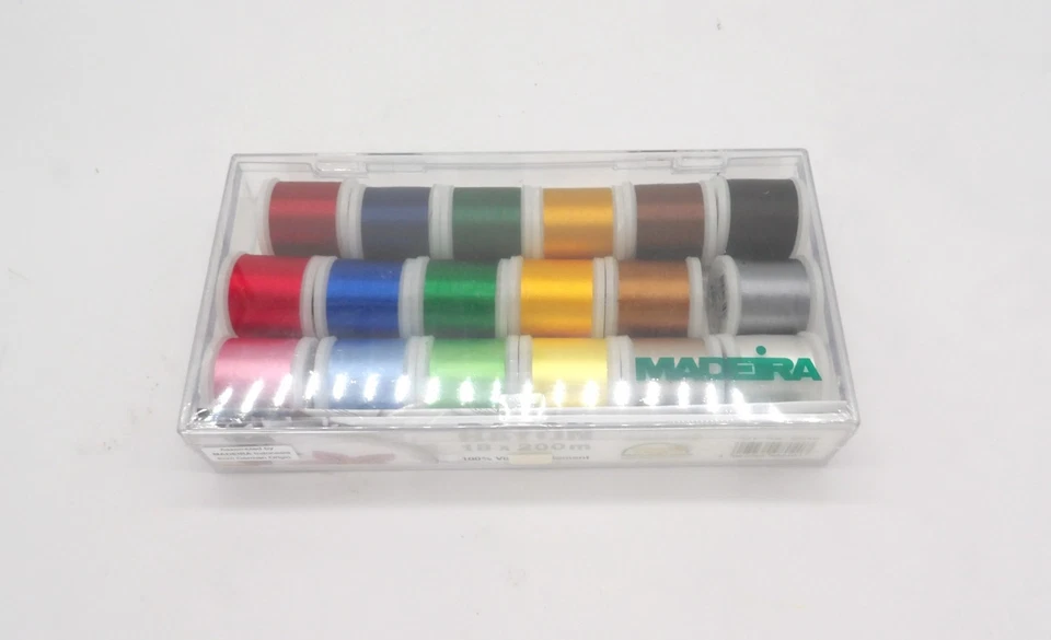 Madeira 18 Spool Rayon Embroidery Thread Set - Image 1 of 4