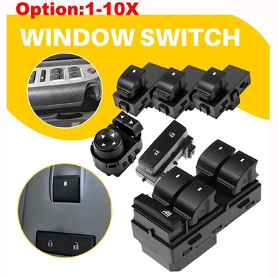 Interruptor de ventana derecha derecha + bloqueo de puerta + control de espejo para Chevrolet Silverado 2500 3500HD Foto 1 de 4