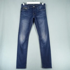G Star Raw Jeans Men W33 L32 Blue Slim Tapered Blades Wash Denim Cinch Back Pant - Picture 1 of 24