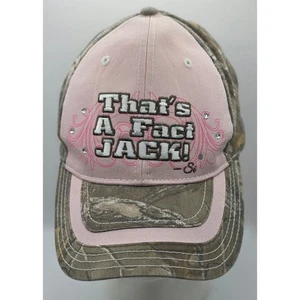 Duck Dynasty Thats A Fact Jack Pink Camo Rhinestone Strapback Cap Hat A&E Si - Picture 1 of 11
