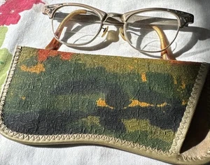 VTG 1962 Art Craft Cat Eye Eyeglasses 4 1/4-5 1/2 Aluminum USA & Case Small Chip - Picture 1 of 23