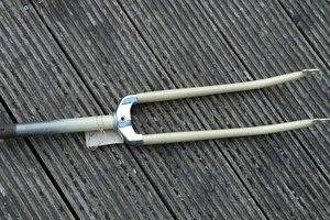 RDA bicicleta de mujer diamante horquilla horquilla de bicicleta 26 pulgadas beige NOS alrededor de 1970 modelo 35 - Imagen 1 de 9