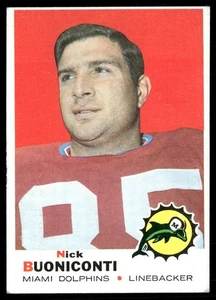 1969 Topps Nick Buoniconti #192 EX - Bild 1 von 2