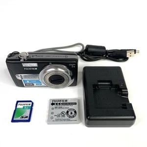 Fujifilm FinePix J50 8.2MP Digicam Digital Camera Black Bundle - Tested Working* - Picture 1 of 13